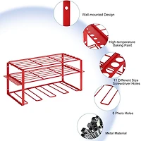 NEX™ 16.5" Red Power Tool Organizer Wall Shelf