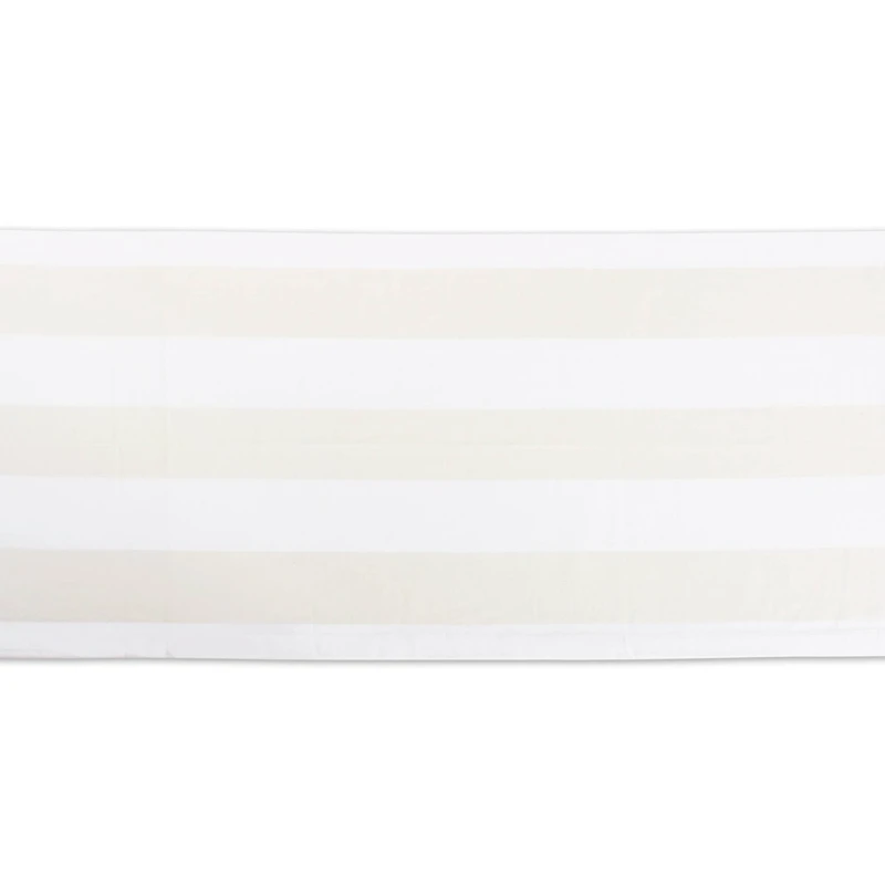 Natural/White Dobby Stripe Table Runner 18" x 108"