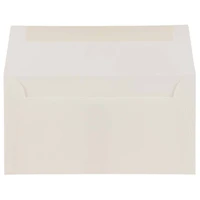 JAM Paper 3.825" x 7.5" Bright White Wove Monarch Strathmore Invitation Envelopes, 50ct.