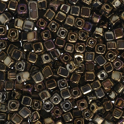 John Bead 3.4mm Czech Glass Cube Seed Beads