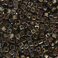 John Bead 3.4mm Czech Glass Cube Seed Beads