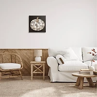 Stupell Industries Leaf Patterned Fall Pumpkin Canvas Wall Art