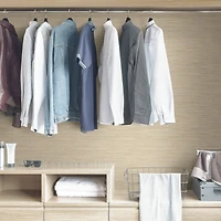 NuWallpaper Cream Tibetan Grasscloth Peel & Stick Wallpaper