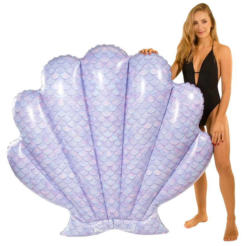 PoolCandy Mermaid Giant 60" Shell Island Float