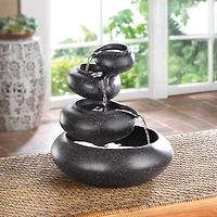10" Tiered Bowl Tabletop Fountain