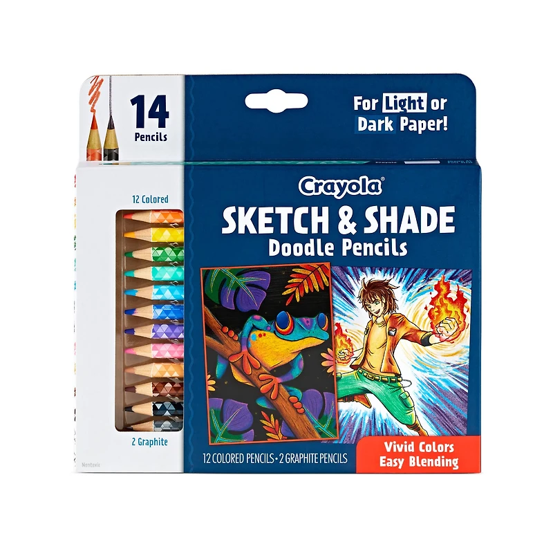 Crayola® Sketch & Shade Doodle Pencils, 14ct.
