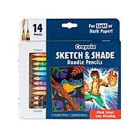 Crayola® Sketch & Shade Doodle Pencils, 14ct.