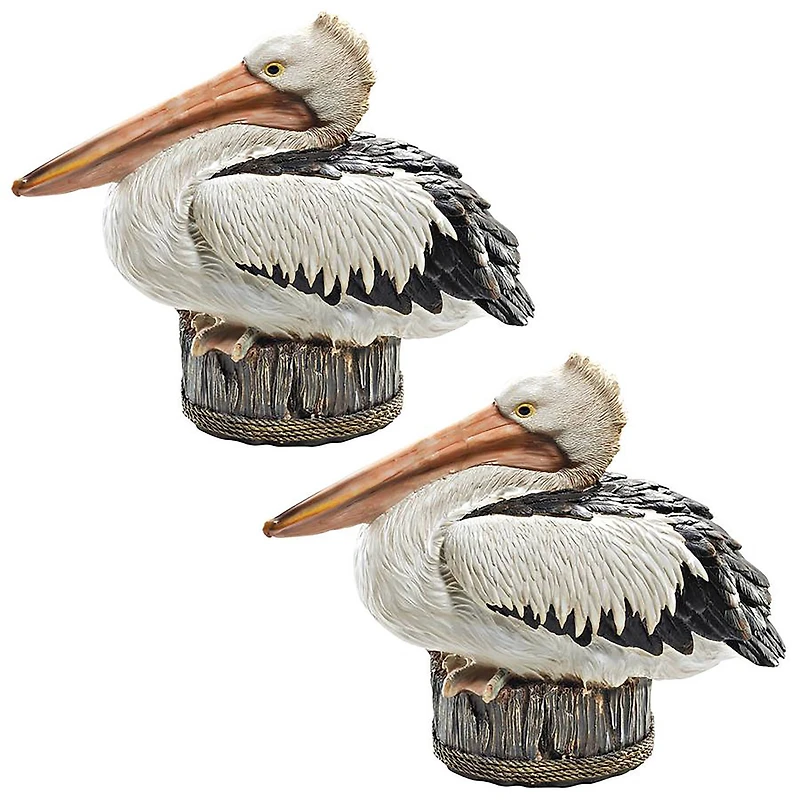 Design Toscano 12" Dock of the Bay Pelican Statues, 2ct.