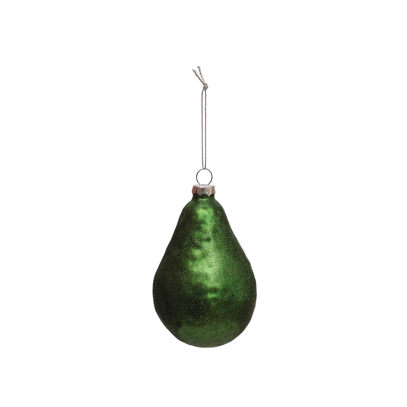 4.5" Avocado Glass Ornament by Ashland®