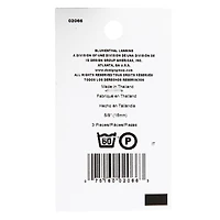 LaMode 5/8" Black Domed Shank Buttons, 3ct.