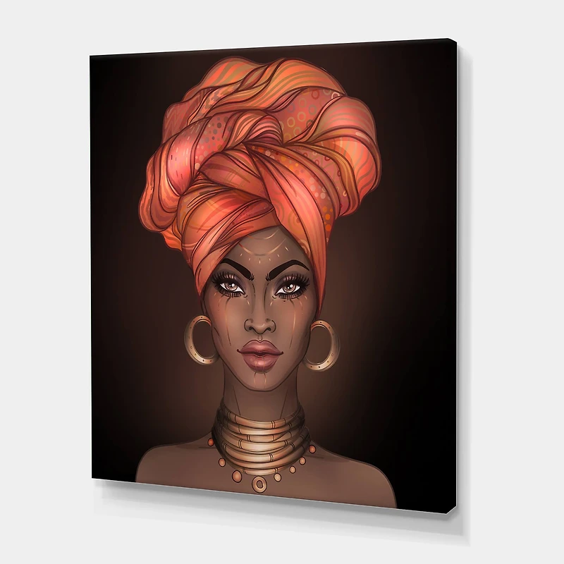 Designart - African American Woman with Turban V