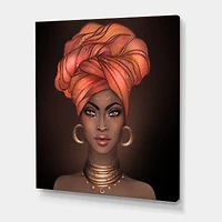 Designart - African American Woman with Turban V