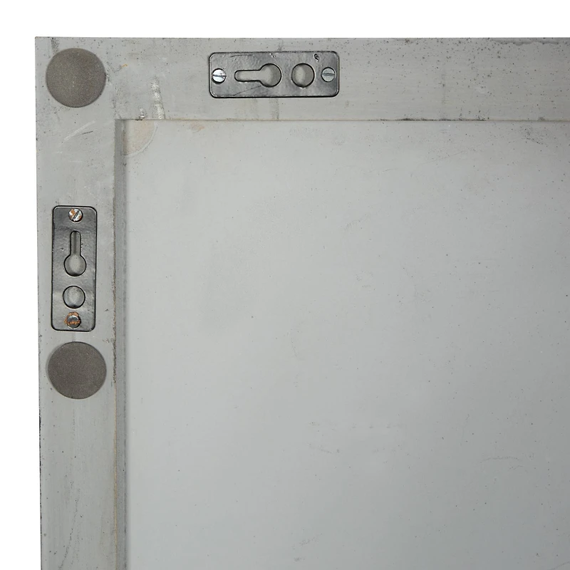 Set of 2 Grey Wood Modern Abstract Wall Decor, 16" x 48"