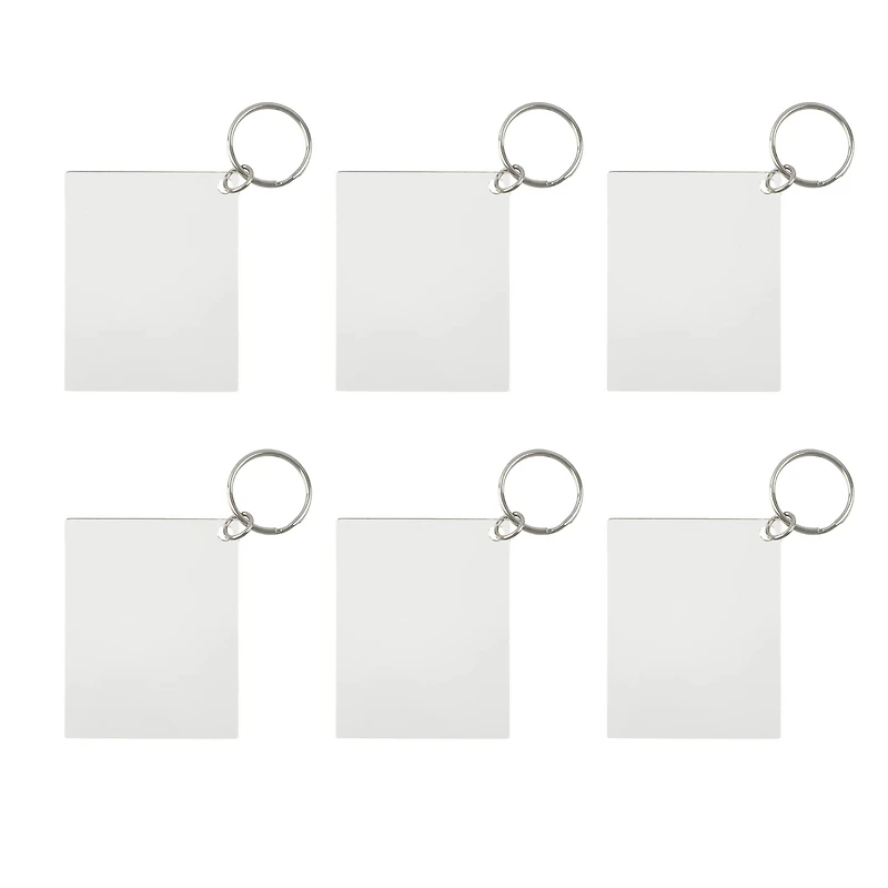 2.5" Rectangle Acrylic Keychains, 6ct. by Make Market®