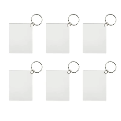 2.5" Rectangle Acrylic Keychains, 6ct. by Make Market®