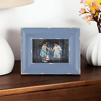 DII® Antique Stonewash Blue Distressed 4" x 6" Farmhouse Picture Frame