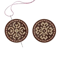 Wonderland Crafts Geometric Flower Magnetic Needle Holder Embroidery Kit, 2ct.