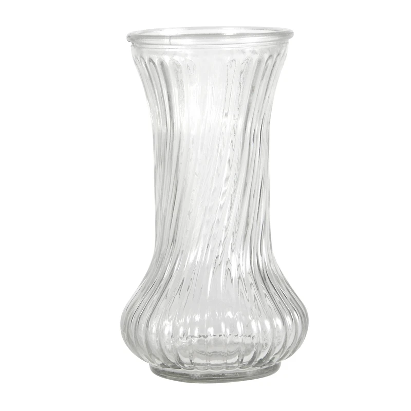 8.5" Swirled Fluted Glass Vase by Ashland®