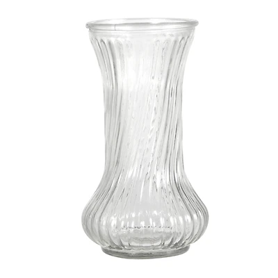 8.5" Swirled Fluted Glass Vase by Ashland®