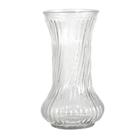 8.5" Swirled Fluted Glass Vase by Ashland®