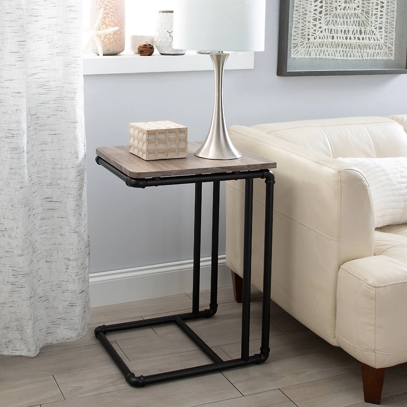 Organize It All 27" Pipe Line Side Table