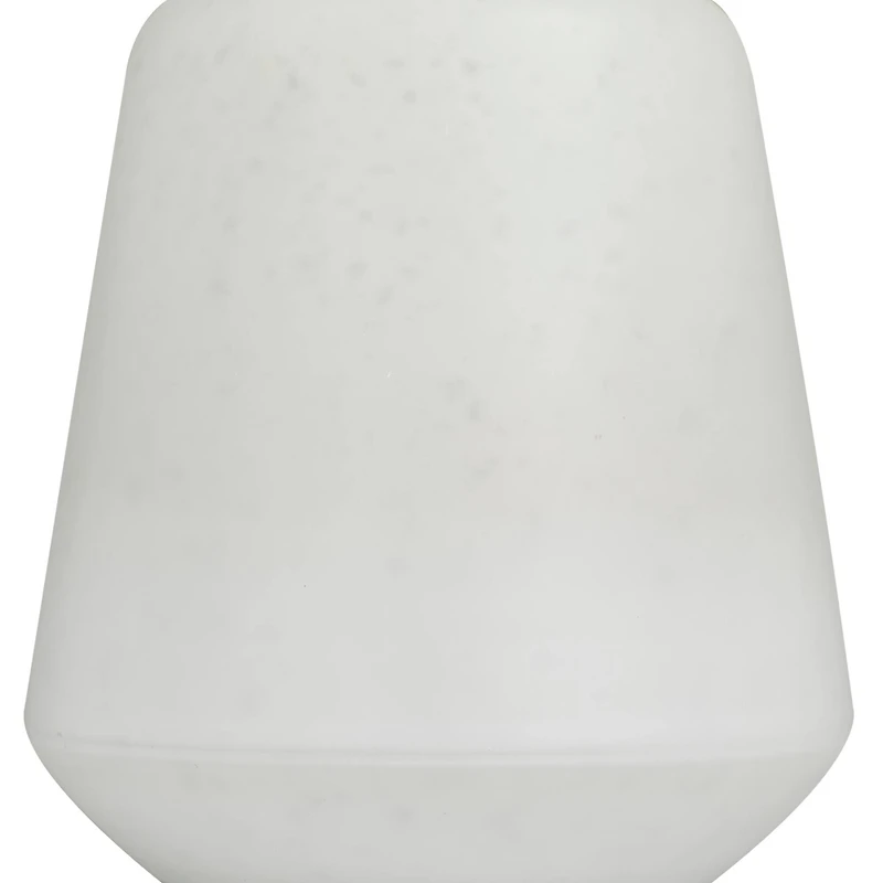 White Glass Glam Vase, 15" x 10" x 10"