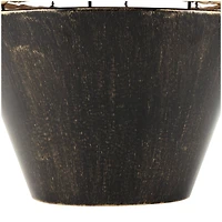 18" Brown Seagrass Handmade Twisted Vase