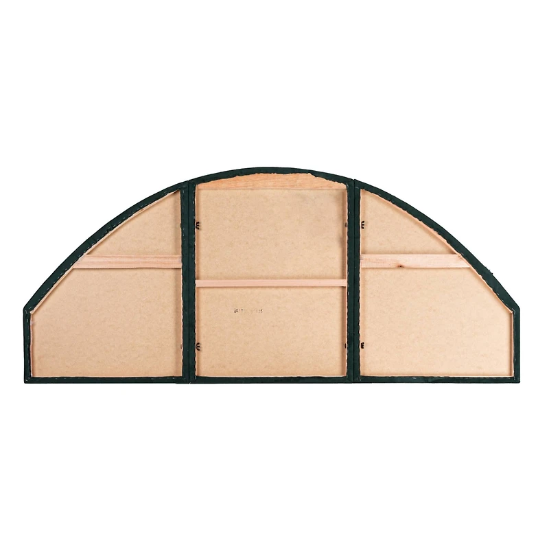 Hello Honey® NoSom 7ft. King Sized Emerald Green Upholstered Velvet Panel Arched Headboard