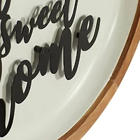 White Metal Farmhouse Wall Decor 17" x 17" x 2"