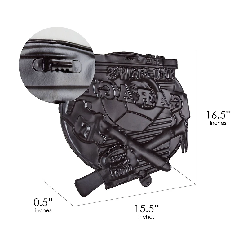 American Art Décor™ 16.5" The Old Man's Garage Embossed Metal Sign