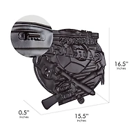 American Art Décor™ 16.5" The Old Man's Garage Embossed Metal Sign