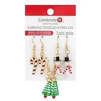 Candy Cane Earring Set by Celebrate It™