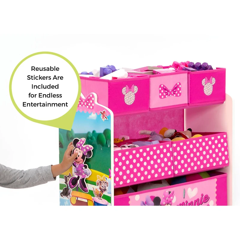 Disney® Minnie Mouse 6 Bin Design & Store Toy Organizer