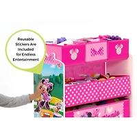 Disney® Minnie Mouse 6 Bin Design & Store Toy Organizer