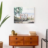 Beach Bike 20" x 16" Canvas Wall Art