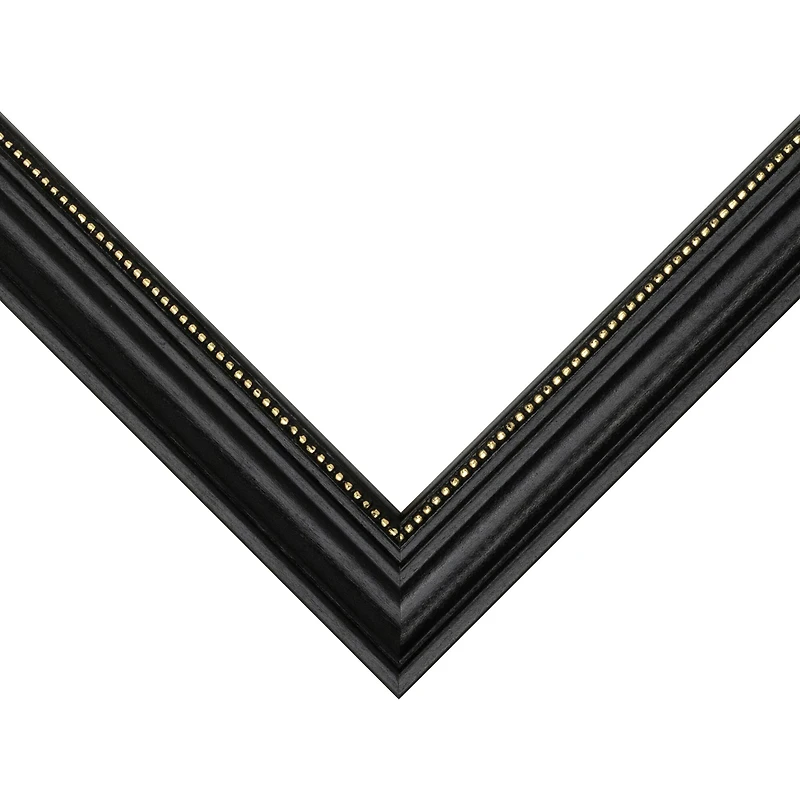 Frame USA Boardroom Black with Gold Bead Single Image Picture Frame