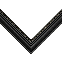 Frame USA Boardroom Black with Gold Bead Single Image Picture Frame
