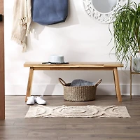 DII® Printed Natural Hand-Loomed Shag Rug