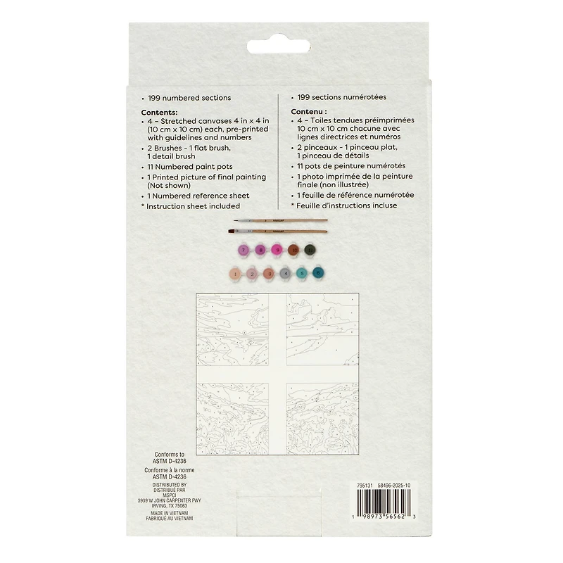 Beach Sunset Paint-by-Number Gallery Mini Kit by Artist's Loft®