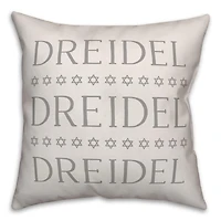 Dreidel Driedel Driedel 18x18 Spun Poly Pillow