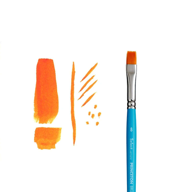 Princeton™ Select™ Artiste Series 3750 Short Handle Flat Shader Brush