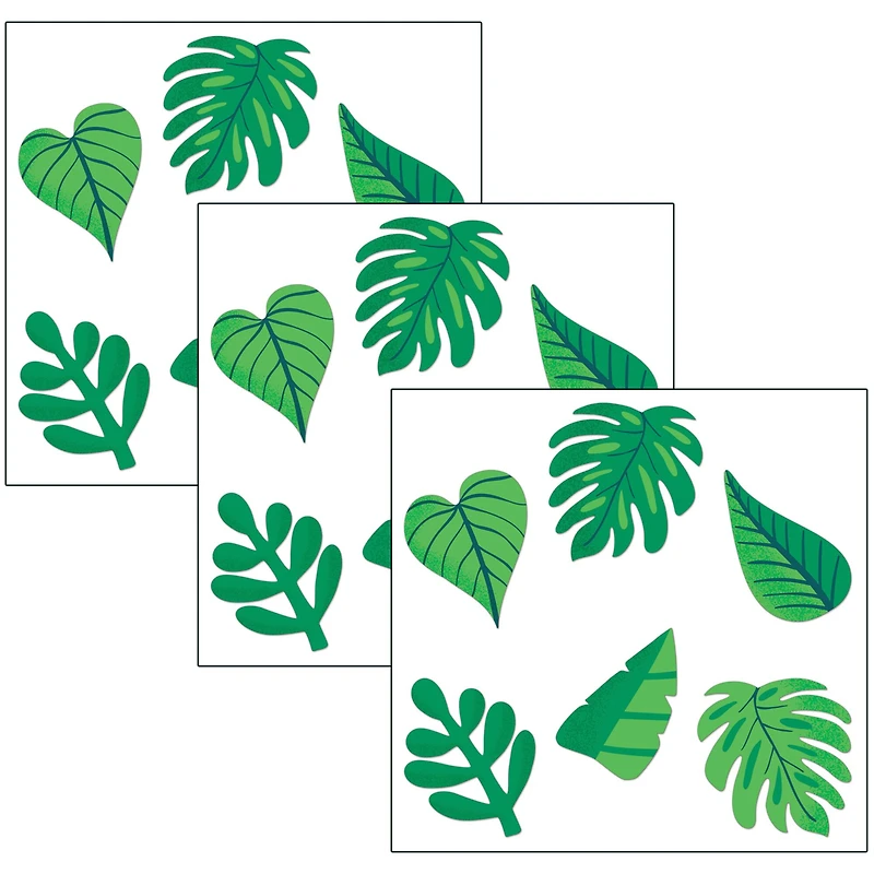 Carson Dellosa Education® One World Tropical Leaves Cut-Outs, 3 Packs of 36