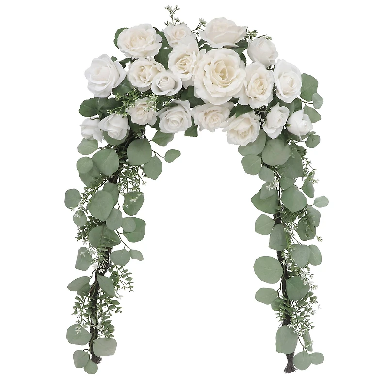 6ft. Cream Rose Garland by Ashland®