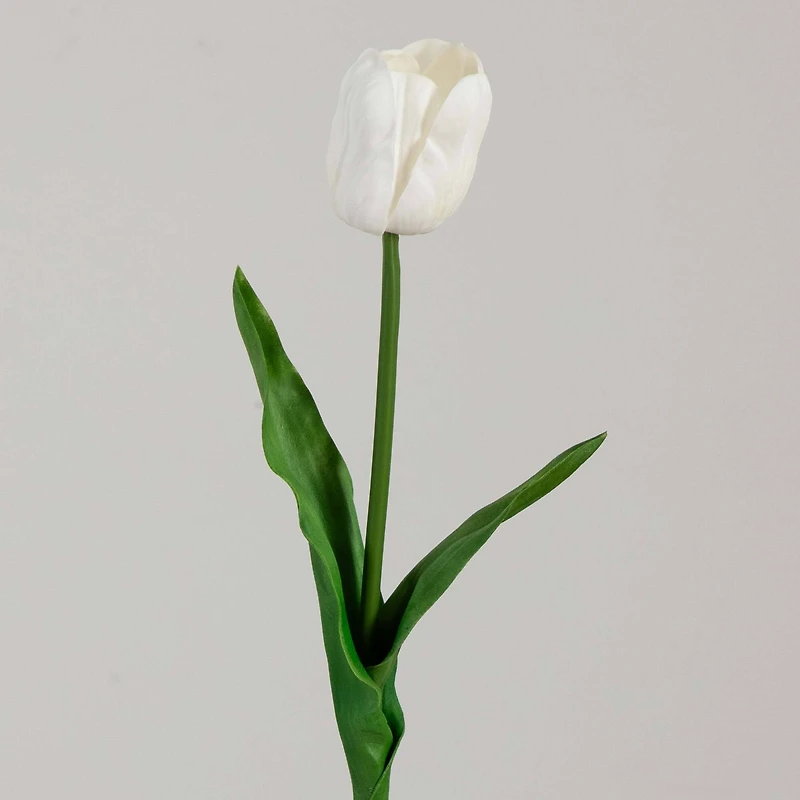 25" White Tulip Flower Stems, 3ct.