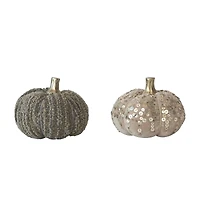 Hello Honey® Cotton Velvet and Sequin/Bouclé Pumpkin