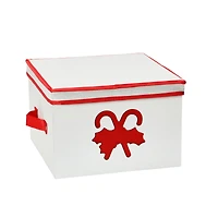 Household Essentials Red Candy Cane Storage Box