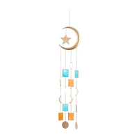 Gold Contemporary Moon and Sun Windchime