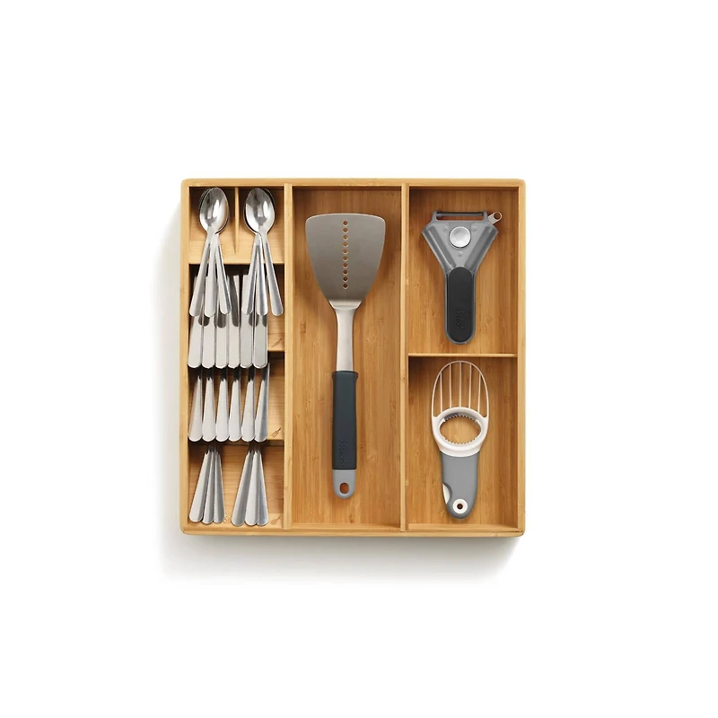 Joseph Joseph DrawerStore Bamboo Cutlery, Utensil & Gadget Organizer