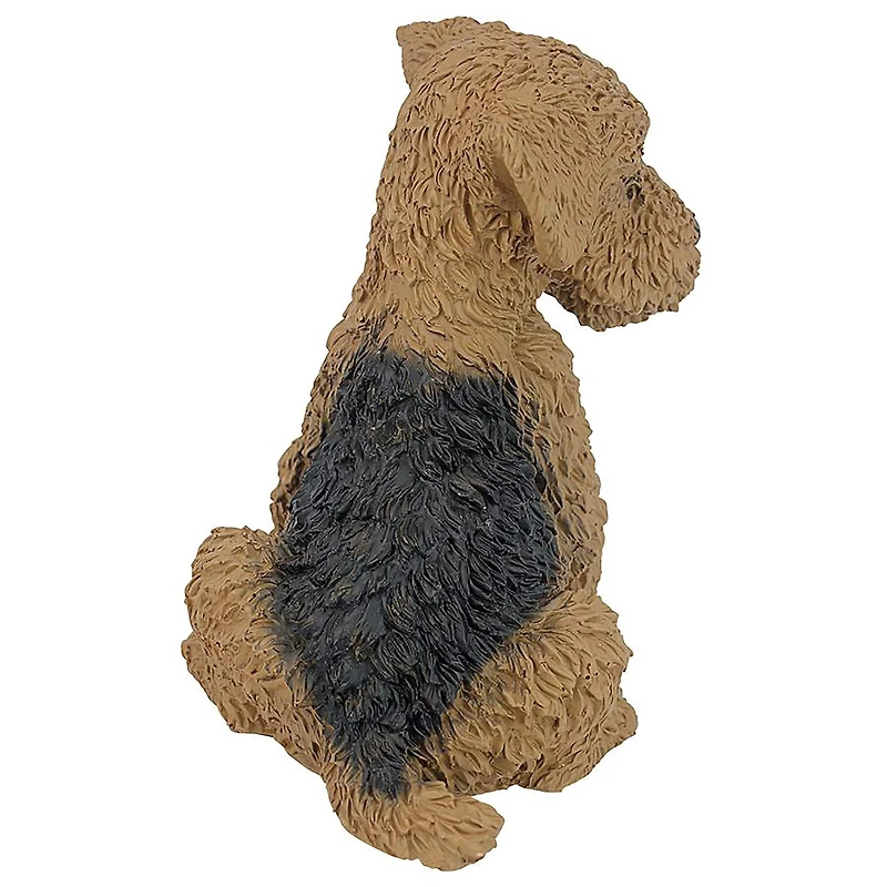 Design Toscano 9" Airedale Puppy Dog Statue