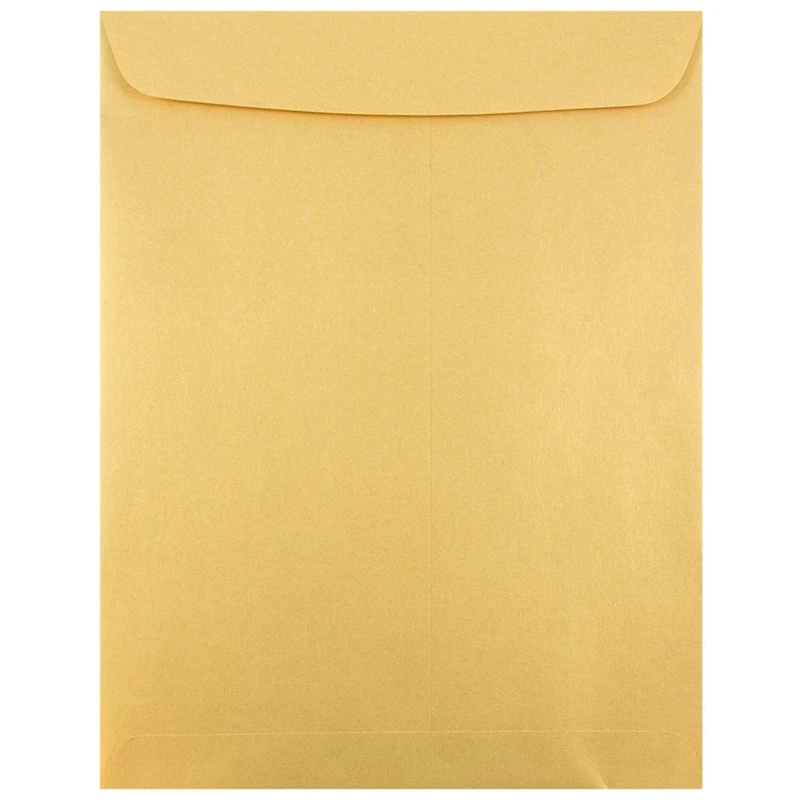 JAM Paper 10" x 13" Gold Stardream Open End Catalog Metallic Envelopes